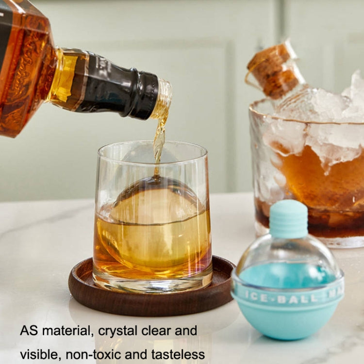 2 x Home Whisky Bulb Ice Ball Ice Cube Silikonform mit Trichter, mit Trichter + Himmelblau, mit Trichter + Lavendelviolett, mit Trichter + Kirschblütenrosa, mit Trichter + Bananengelb