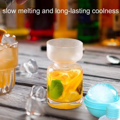 2 x Home Whisky Bulb Ice Ball Ice Cube Silikonform mit Trichter, mit Trichter + Himmelblau, mit Trichter + Lavendelviolett, mit Trichter + Kirschblütenrosa, mit Trichter + Bananengelb