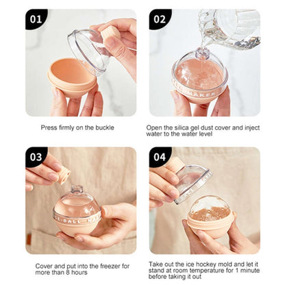 2 x Home Whisky Bulb Ice Ball Ice Cube Silikonform mit Trichter, mit Trichter + Himmelblau, mit Trichter + Lavendelviolett, mit Trichter + Kirschblütenrosa, mit Trichter + Bananengelb