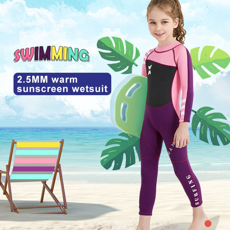 DIVE & SAIL WS-18818 Children Diving Suit One-piece Warm Snorkeling Surfing Anti-jellyfish Swimsuit