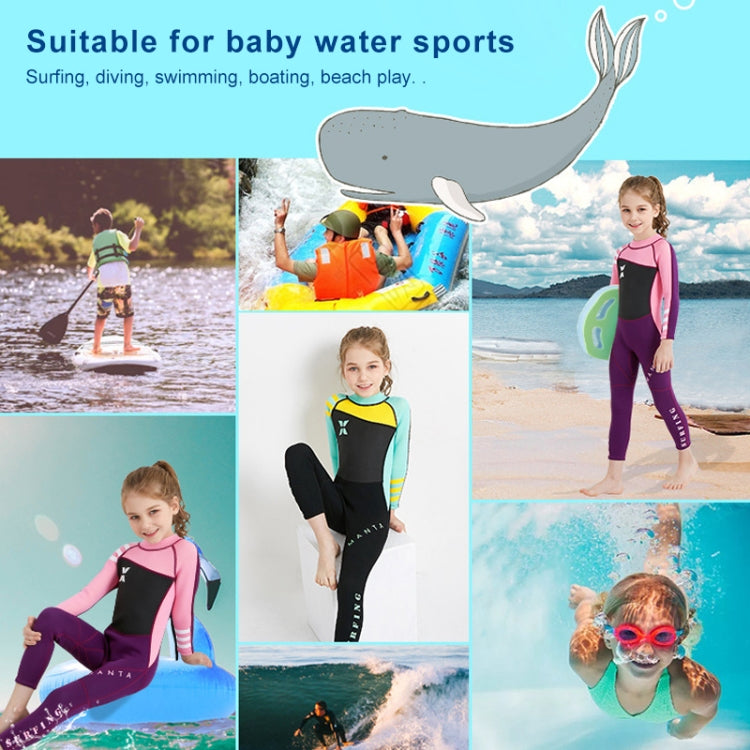 DIVE & SAIL WS-18818 Children Diving Suit One-piece Warm Snorkeling Surfing Anti-jellyfish Swimsuit