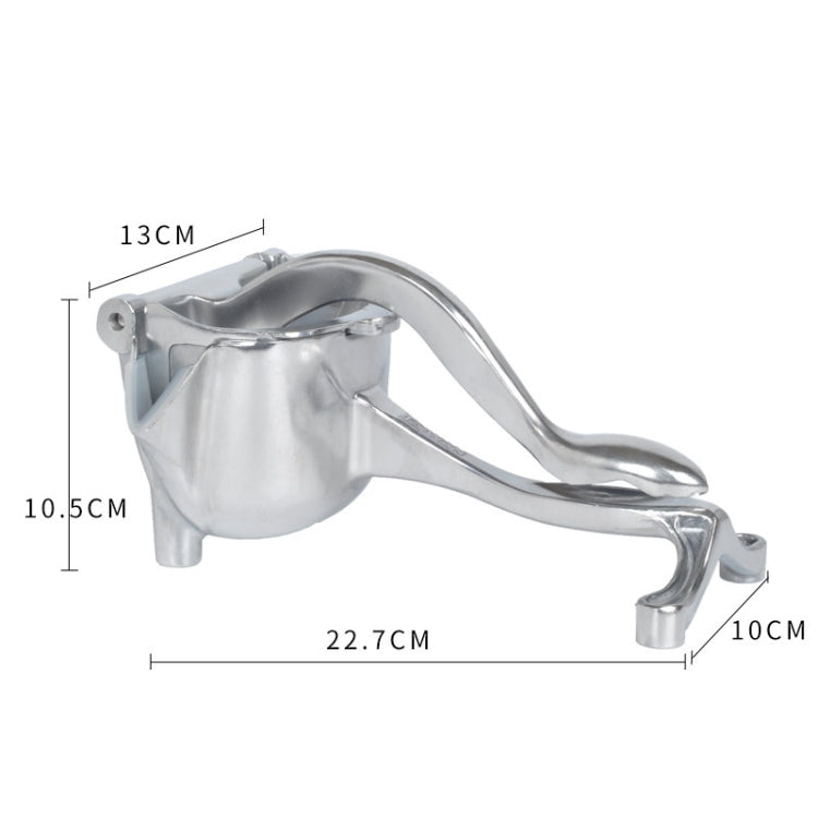 Aluminium Abnehmbare Manuelle Saftpresse Zitrone Wassermelone Orange Fruchtsaftpresse, Silber