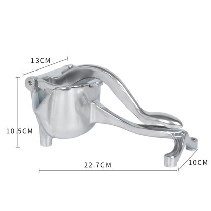 Aluminium Abnehmbare Manuelle Saftpresse Zitrone Wassermelone Orange Fruchtsaftpresse, Silber