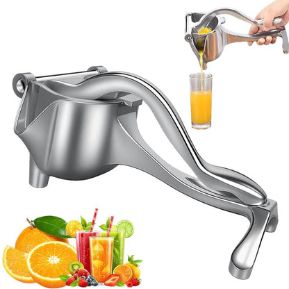 Aluminium Abnehmbare Manuelle Saftpresse Zitrone Wassermelone Orange Fruchtsaftpresse, Silber