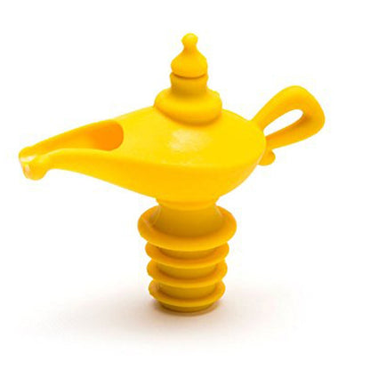 Kreativer Rotweinflaschenausgießer aus Silikon im Stil der Aladdin-Wunderlampe, manuelle Versiegelung, luftloser Flaschenverschluss, 3-teiliger Weinflaschenverschluss