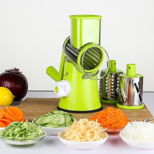 Multifunktionaler elektrischer Obst- und Gemüseschneider, Karotten- und Kartoffelschneidemaschine, Salatschneider mit Edelstahlklinge, Lieferung in zufälliger Farbe