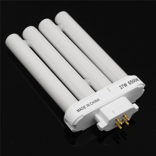 4 Reihen Glühbirne 27W 6500K 4PinTube Kompaktleuchtstoffröhre Energiesparlampe Glühbirne Röhre Reinweiß Beleuchtung