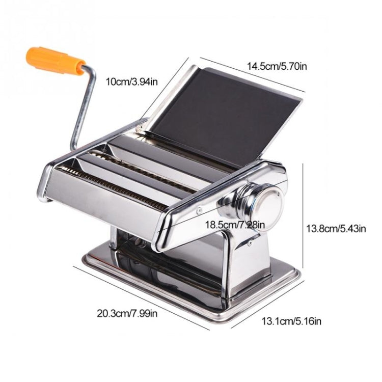 Nudelmaschine aus Edelstahl für den Haushalt, manuelle Nudelmaschine, Spaghetti-Handschneider, Nudelmaschine