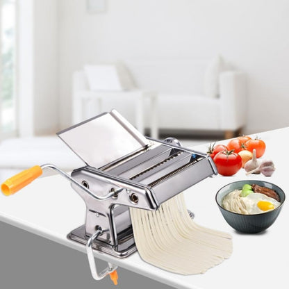 Nudelmaschine aus Edelstahl für den Haushalt, manuelle Nudelmaschine, Spaghetti-Handschneider, Nudelmaschine