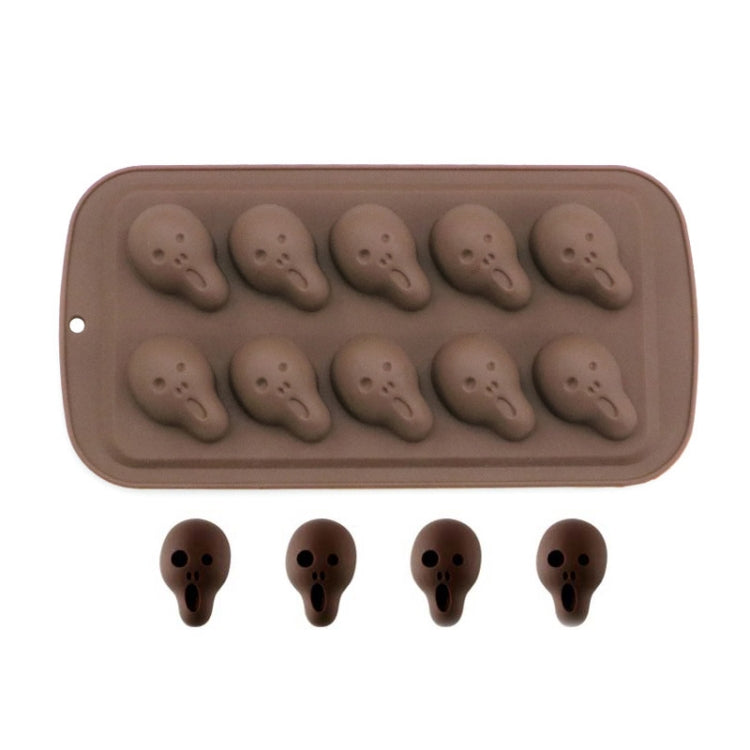 Halloween-Cartoon-Backset, Schokoladenform, Totenkopfform, Kürbiskopfform, Fledermausform