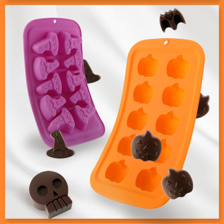 Halloween-Cartoon-Backset, Schokoladenform, Totenkopfform, Kürbiskopfform, Fledermausform