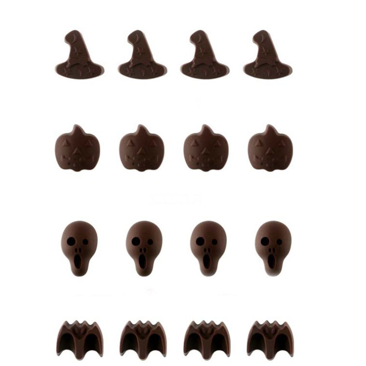 Halloween-Cartoon-Backset, Schokoladenform, Totenkopfform, Kürbiskopfform, Fledermausform