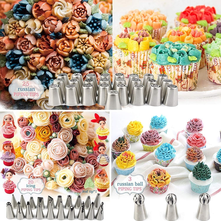 88-in-1-Dekorationsmund-Set, Kuchenback-Schmuckset, 88 Teile/Set