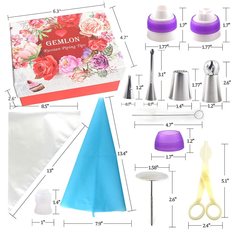 88-in-1-Dekorationsmund-Set, Kuchenback-Schmuckset, 88 Teile/Set