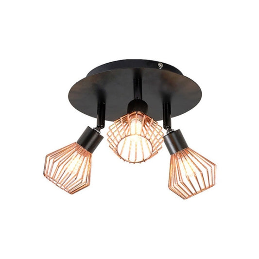 15W LED Bedroom Decoration Adjustable Lamp Three Heads Ceiling Spotlight, Warm White, White Light, without Bulb