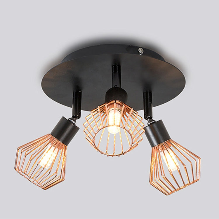 15W LED Schlafzimmer Dekoration Verstellbare Lampe Drei Köpfe Deckenstrahler, Warmweiß, Weißes Licht, ohne Glühbirne