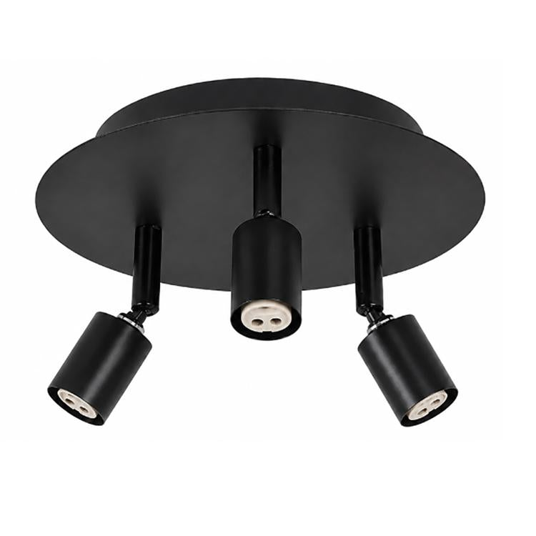 15W LED Bedroom Decoration Adjustable Lamp Three Heads Ceiling Spotlight, Warm White, White Light, without Bulb