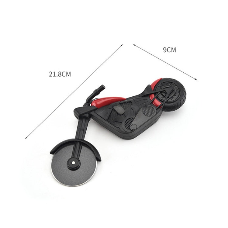 Pizzaschneider aus Edelstahl in Motorradform, Roller zum Schneiden von Pizza, Werkzeug, Motorrad