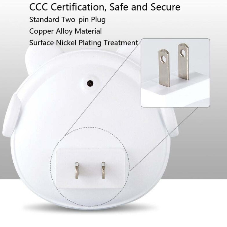 4 PCS Smart Light Control LED Schlafzimmer Mini Nachtlicht Energiesparende Nachttischlampe, US-Stecker