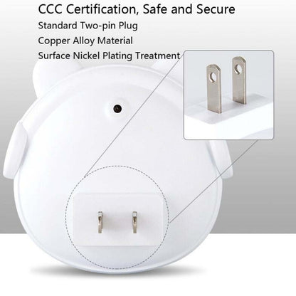 4 PCS Smart Light Control LED Schlafzimmer Mini Nachtlicht Energiesparende Nachttischlampe, US-Stecker