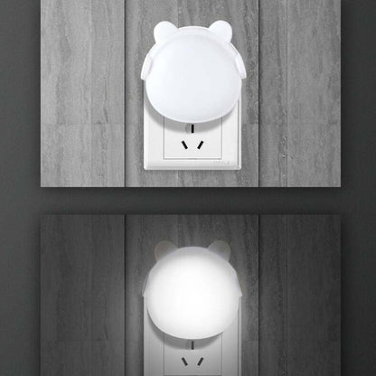 4 PCS Smart Light Control LED Schlafzimmer Mini Nachtlicht Energiesparende Nachttischlampe, US-Stecker
