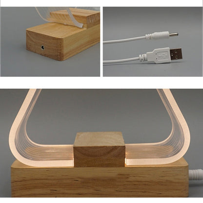 USB Einfache Studie Schreibtisch Lampe LED Acryl Nachtlicht
