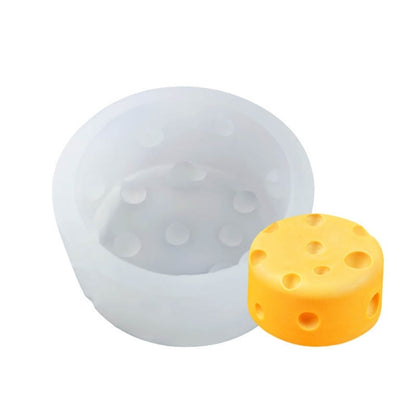 DIY Brushed Cheese Cake Handmade Soap Scented Candle Silicone Mold, Medium Cheese, Threaded Cheese, 8 Medium Cheese, Round Cheese