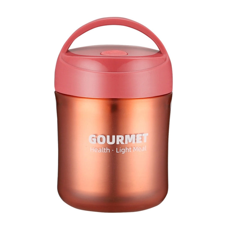 GOURMET Isolierbecher aus Edelstahl, doppelt versiegelt, isolierter Suppenbecher, Rot, Gelb, Blau