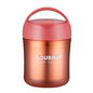 GOURMET Isolierbecher aus Edelstahl, doppelt versiegelt, isolierter Suppenbecher, Rot, Gelb, Blau