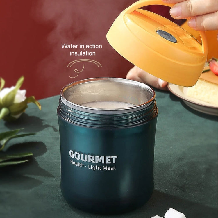 GOURMET Isolierbecher aus Edelstahl, doppelt versiegelt, isolierter Suppenbecher, Rot, Gelb, Blau