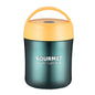 GOURMET Isolierbecher aus Edelstahl, doppelt versiegelt, isolierter Suppenbecher, Rot, Gelb, Blau