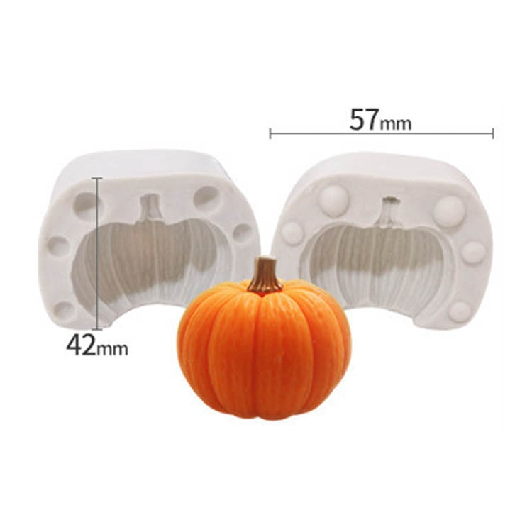 Halloween Dreidimensionale Kürbiskuchen DIY Duftkerze Silikonform, SW-36, SW-37, SW-44, SW-45, SW-46, SW-47, ZW-57, ZW-109
