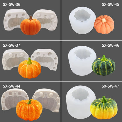 Halloween Dreidimensionale Kürbiskuchen DIY Duftkerze Silikonform, SW-36, SW-37, SW-44, SW-45, SW-46, SW-47, ZW-57, ZW-109
