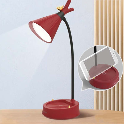 GIVELONG Forest Bird LED-Touch-USB-Tischlampe mit Handyhalter, Nachtlicht für Schlafzimmer und Nachttisch, GL361-1 Rot, GL361-2 Gelb, GL361-3 Blau, GL361-4 Grün, GL362-1 Pink, GL362-2 Gelb, GL362-3 Blau, GL362-4 Grün, GL363-1 Rot, GL363-2 Gelb ...