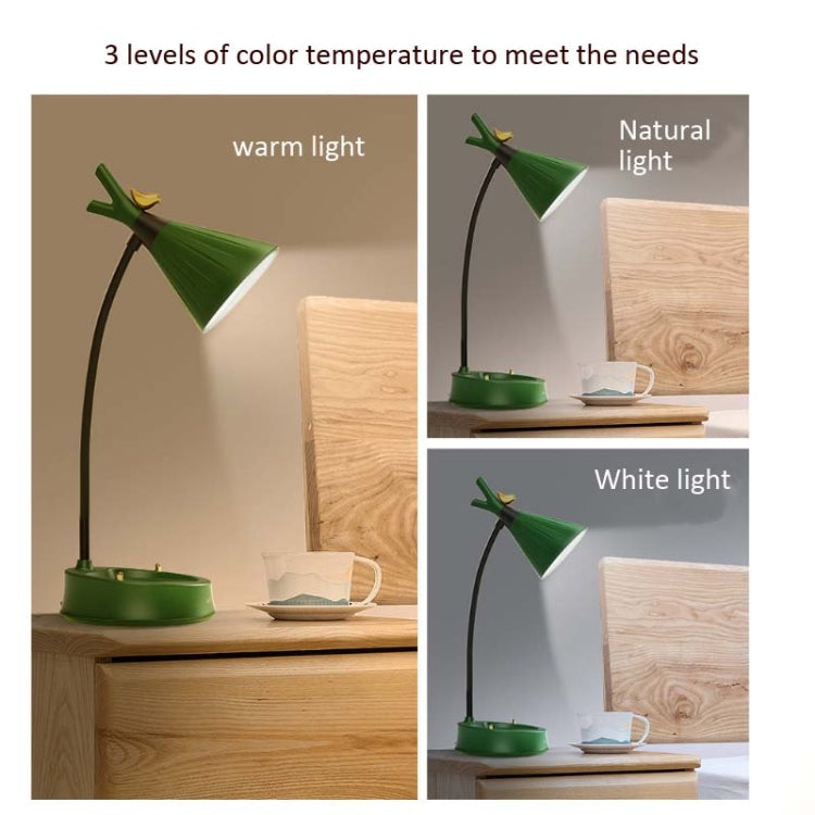 GIVELONG Forest Bird LED-Touch-USB-Tischlampe mit Handyhalter, Nachtlicht für Schlafzimmer und Nachttisch, GL361-1 Rot, GL361-2 Gelb, GL361-3 Blau, GL361-4 Grün, GL362-1 Pink, GL362-2 Gelb, GL362-3 Blau, GL362-4 Grün, GL363-1 Rot, GL363-2 Gelb ...