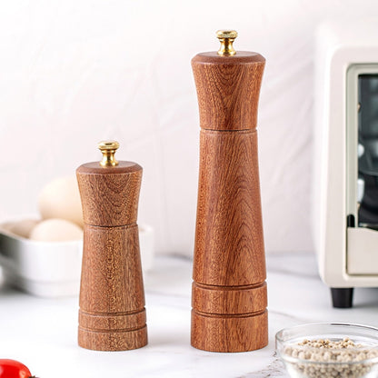 Holzpfeffermühle, Küche, Haushalt, manuell, festes Pfefferpulver, schwarze Pfeffermühle, Mühlenflasche, Gewürzglas, Stil 3, 5 Zoll, Stil 3, 8 Zoll
