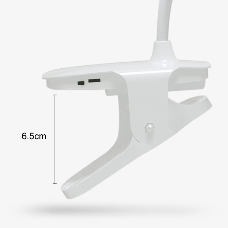 Aufladen 800 mAh, Einzelfarbtemperatur, dreistufige Einstellung, LED-Clip-Schreibtischlampe, USB-Augenschutz, Nachttischlampe, Plug-in, Aufladen 800 mAh