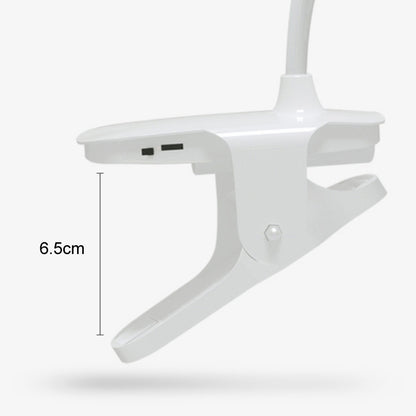 Aufladen 800 mAh, Einzelfarbtemperatur, dreistufige Einstellung, LED-Clip-Schreibtischlampe, USB-Augenschutz, Nachttischlampe, Plug-in, Aufladen 800 mAh