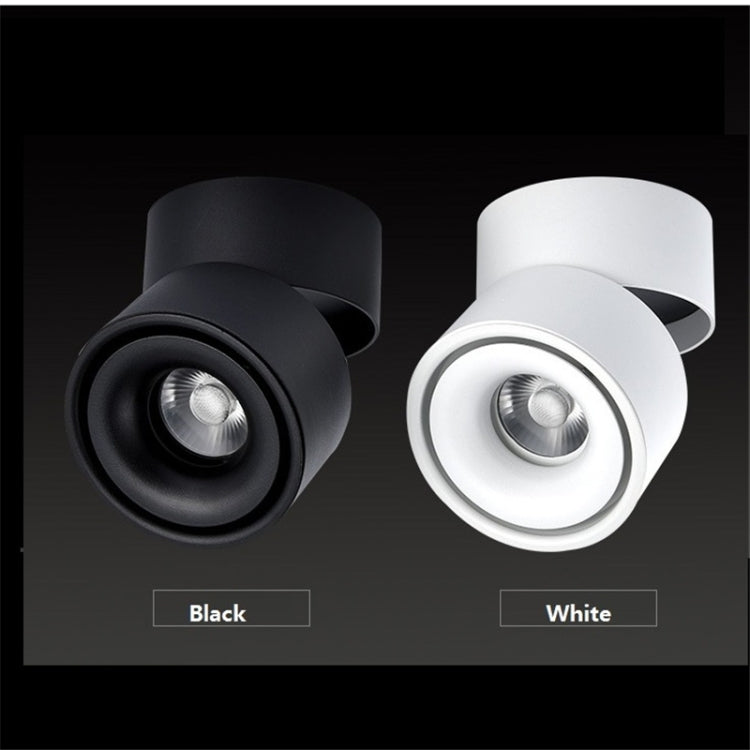Um 360 Grad drehbarer, faltbarer COB-LED-Hintergrundstrahler, oberflächenmontierte Deckenleuchte, 7 W Warmweiß, 7 W Weiß, 5 W Warmweiß, 10 W Warmweiß, 10 W Weiß, 12 W Warmweiß, 12 W Weiß