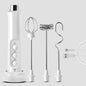 Whisk Household Electric Baking Mini Wireless Hand-Held Charging Stirrer Milk Frother, White, Black