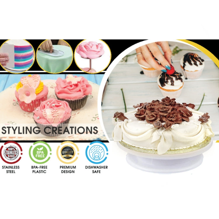 205-in-1-Drehteller-Set zum Dekorieren von Kuchen, Kuchendekorationsmund, Backutensilien, 205 Teile/Set