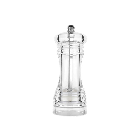 Transparente Pfeffermühle aus Acryl, manuelle Pfeffermühle mit Keramikkern, Mehrzweck-Gewürzflasche, 4 Zoll, 5 Zoll, 6 Zoll