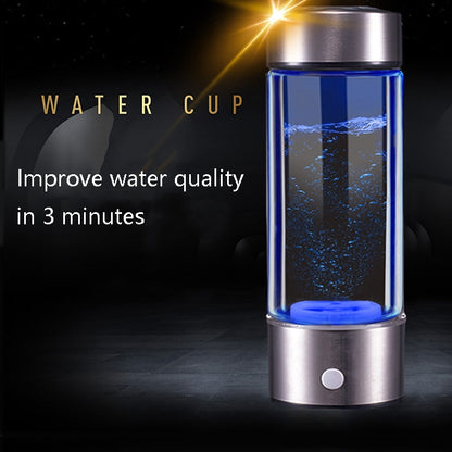 Tragbarer wasserstoffreicher Wasserbecher für die Gesundheit, hochkonzentrierter Negativ-Ionen-Elektrolysegenerator, 450 ml