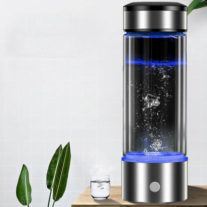 Tragbarer wasserstoffreicher Wasserbecher für die Gesundheit, hochkonzentrierter Negativ-Ionen-Elektrolysegenerator, 450 ml