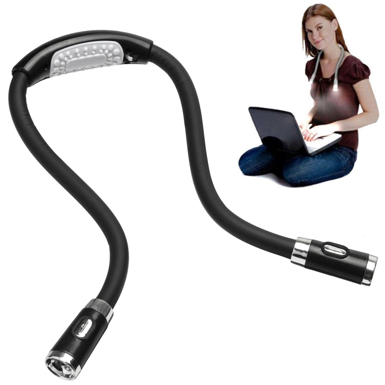 Tragbare U-förmige LED-Taschenlampe, flexibel, freihändig, zum Umarmen des Halses, zum Lesen von Büchern, Schwarz, Grün, Blau, Rosa