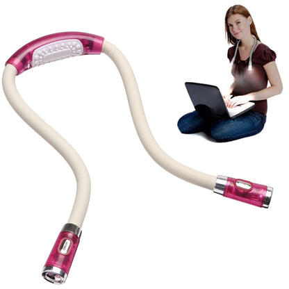 Tragbare U-förmige LED-Taschenlampe, flexibel, freihändig, zum Umarmen des Halses, zum Lesen von Büchern, Schwarz, Grün, Blau, Rosa