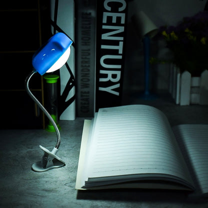 Mini Love Heart Clip LED Book Light Lamps Reading Book Desk Lamp Keyboard Light Eyes-Protect Energy Save Night Lights, Pink, Yellow, Blue