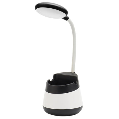 USB-Lade-LED-Schreibtischlampe mit Augenschutz, Stifthalter und Telefonhalter