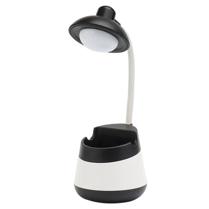 USB-Lade-LED-Schreibtischlampe mit Augenschutz, Stifthalter und Telefonhalter