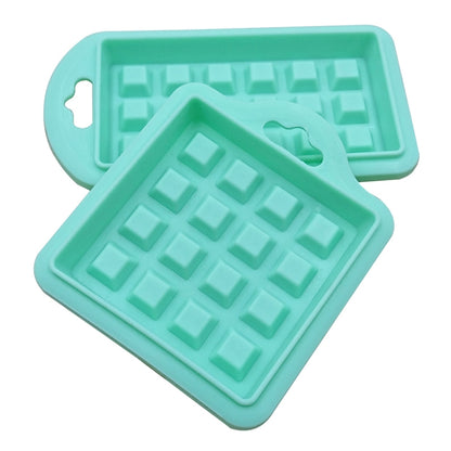 5-in-1-Waffelform aus lebensmittelechtem Silikon, für die Küche, Kuchen, Backzubehör, Rot, Grün, Beige, Rosa
